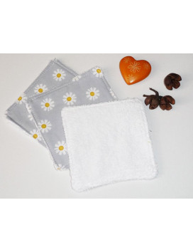 Large washable wipes (set of 3) DAISY