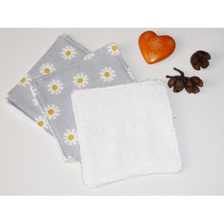 Grandes lingettes lavables (lot de 3) DAISY