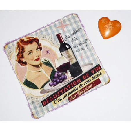 Washable washcloth zero waste RETRO VINTAGE