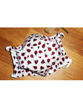 LADYBUG reversible washable fabric mask