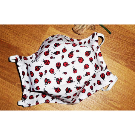 LADYBUG reversible washable fabric mask