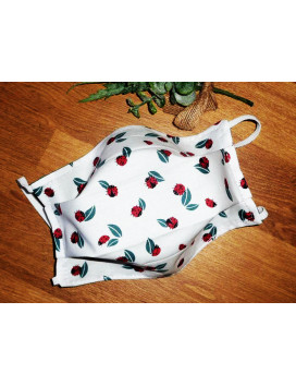 LADYBUG reversible washable fabric mask