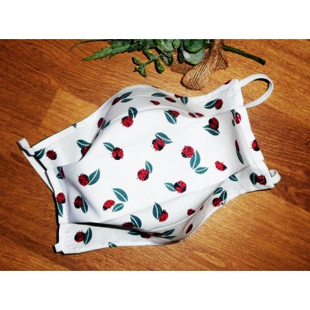 LADYBUG reversible washable fabric mask