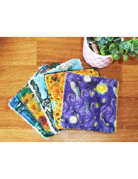 Large washable wipes (set of 5) THE PAINTERS