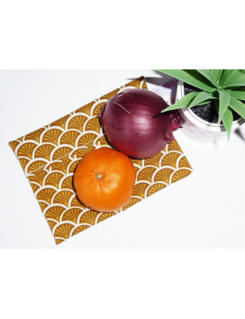 Pochette imperméable lavable et réutilisable ECAILLES CURRY