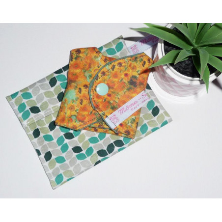 Pochette imperméable lavable et réutilisable GREEN RETRO