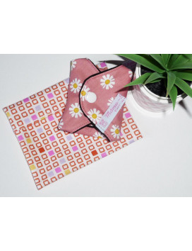 Pochette imperméable lavable et réutilisable CUBE RETRO