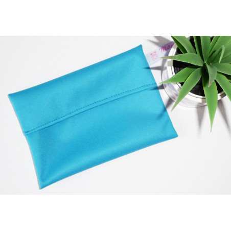 Washable and reusable waterproof pouch TURQUOISE