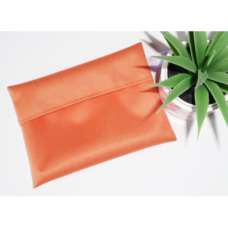 Washable and reusable waterproof pouch ORANGE