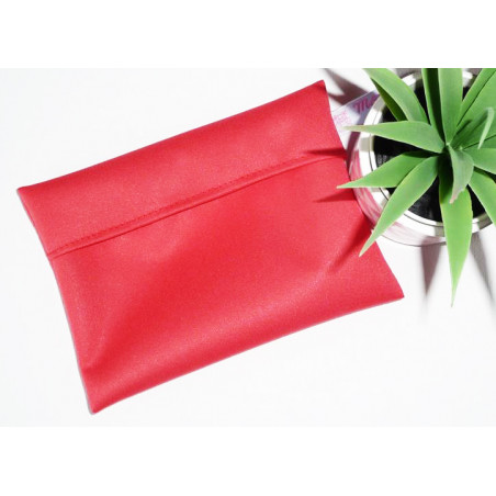 Washable and reusable waterproof pouch RED