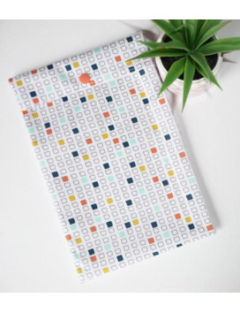 Washable and reusable freezer bag RETRO CUBE (HALF-LONG)