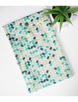 Washable and reusable freezer bag GREEN RETRO (HALF-LONG)