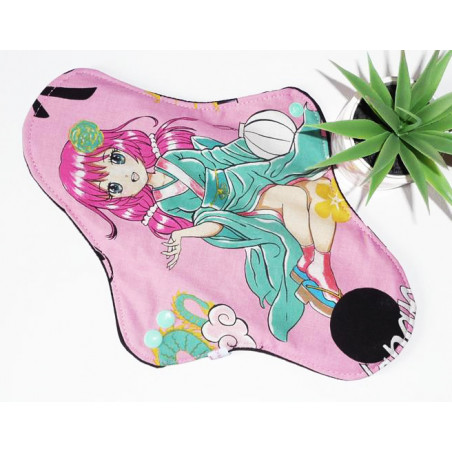 Serviette hygiénique lavable MANGA (XL / NUIT)