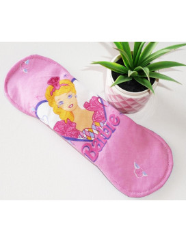 Serviette hygiénique lavable BARBIE (L)