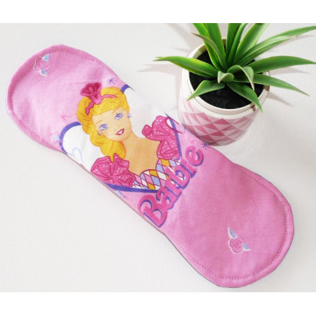 Serviette hygiénique lavable BARBIE (L)