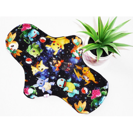 Serviette hygiénique lavable POKEMON (L)