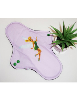 Serviette hygiénique lavable FEE CLOCHETTE (XL / NUIT)