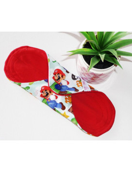 Serviette hygiénique lavable SUPER MARIO (S)