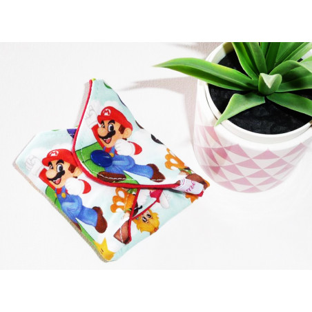 Serviette hygiénique lavable SUPER MARIO (S)