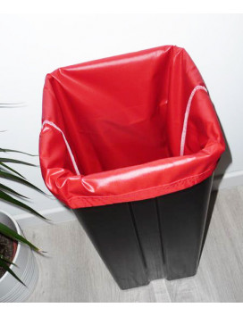 Sac poubelle lavable et réutilisable ROUGE (40L)