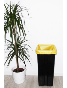 Sac poubelle lavable et réutilisable JAUNE (40L)