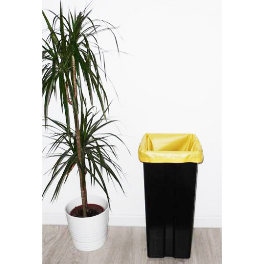 Sac poubelle lavable et réutilisable JAUNE (40L)