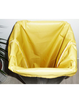Sac poubelle lavable et réutilisable JAUNE (40L)