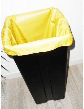 Sac poubelle lavable et réutilisable JAUNE (40L)