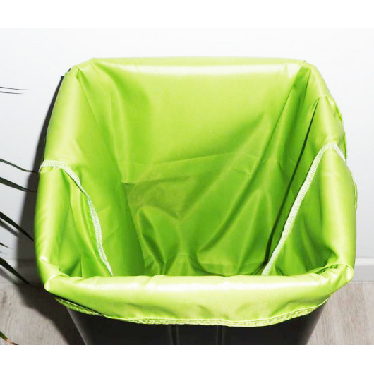 Sac poubelle lavable et réutilisable VERT (40L)