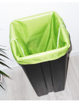 Sac poubelle lavable et réutilisable VERT (40L)