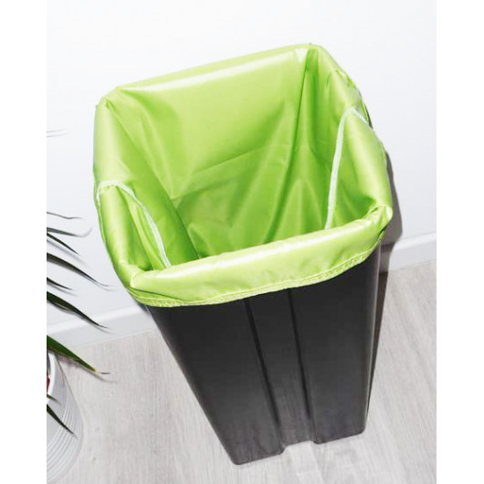 Sac poubelle lavable et réutilisable VERT (40L)