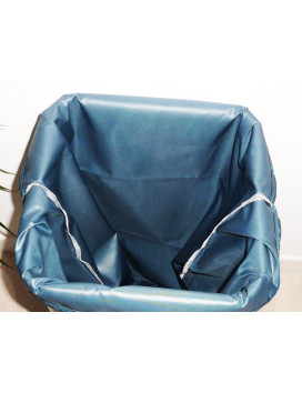 Sac poubelle lavable et réutilisable BLEU CANARD (40 L)