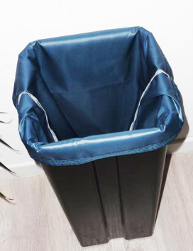 Sac poubelle lavable et réutilisable BLEU CANARD (40 L)
