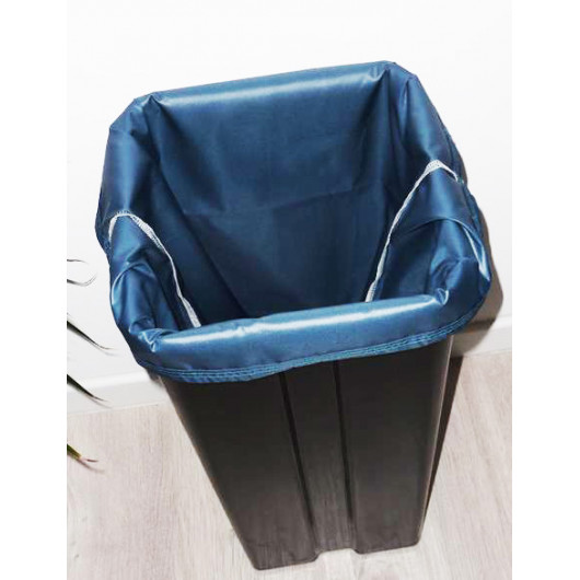 Sac poubelle lavable et réutilisable BLEU CANARD (40 L)