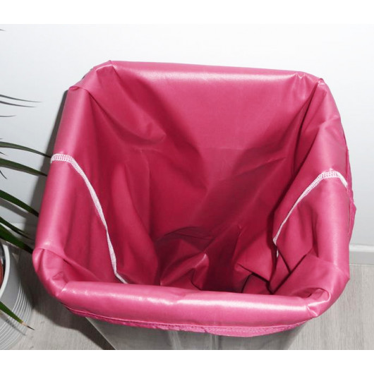 Sac poubelle lavable et réutilisable FRAISE (40 L)