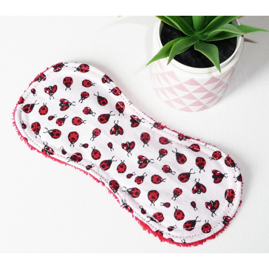 Washable panty liner without fastening LADYBUG (19 cm)