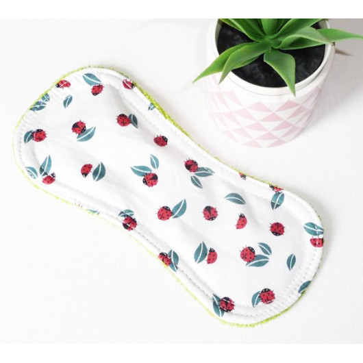 Washable panty liner without fastening LADYBUG (19 cm)