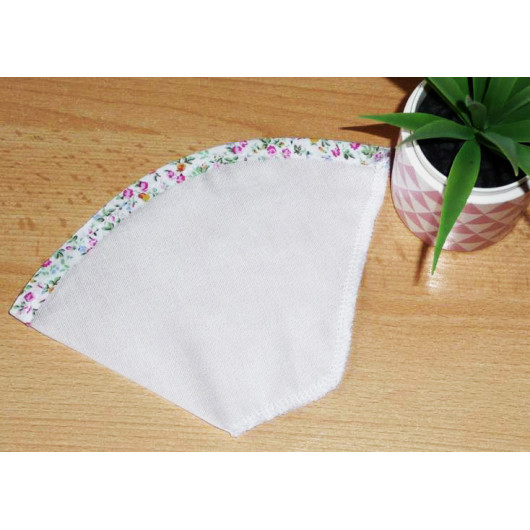 Washable and reusable coffee filter PINK FLOWERS