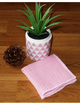 Washable and reusable double-ply cotton handkerchief