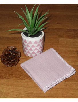 Washable and reusable double-ply cotton handkerchief