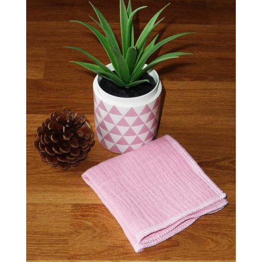 Washable and reusable double-ply cotton handkerchief