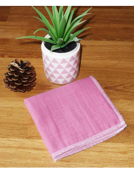 Washable and reusable double-ply cotton handkerchief