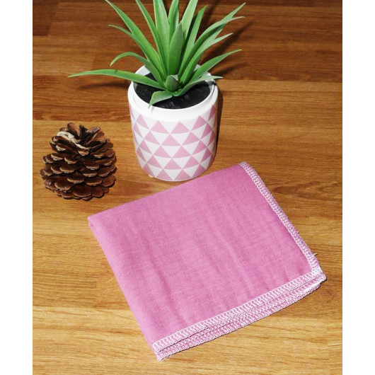 Washable and reusable double-ply cotton handkerchief