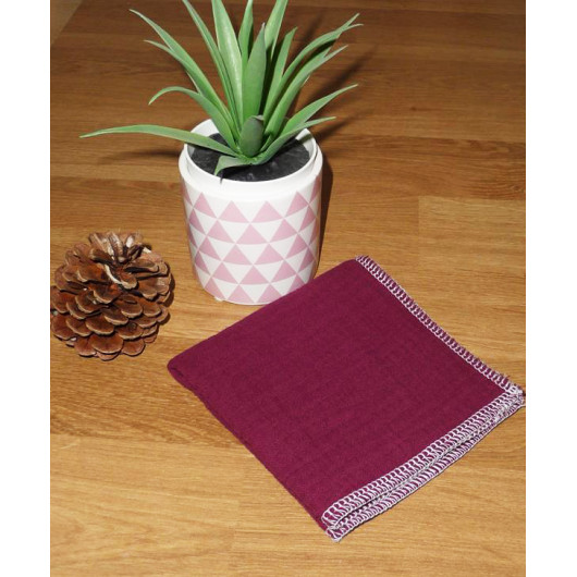 Washable and reusable double-ply cotton handkerchief