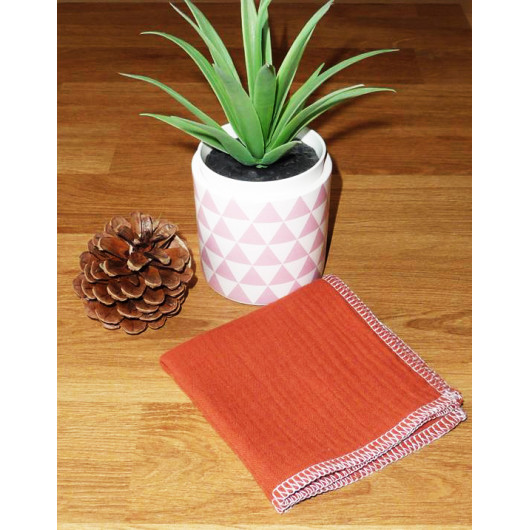 Washable and reusable double-ply cotton handkerchief