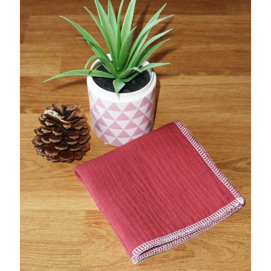 Washable and reusable double-ply cotton handkerchief