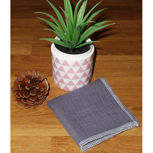 Washable and reusable double-ply cotton handkerchief