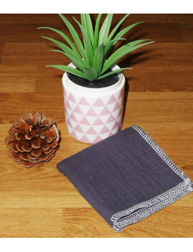 Washable and reusable double-ply cotton handkerchief