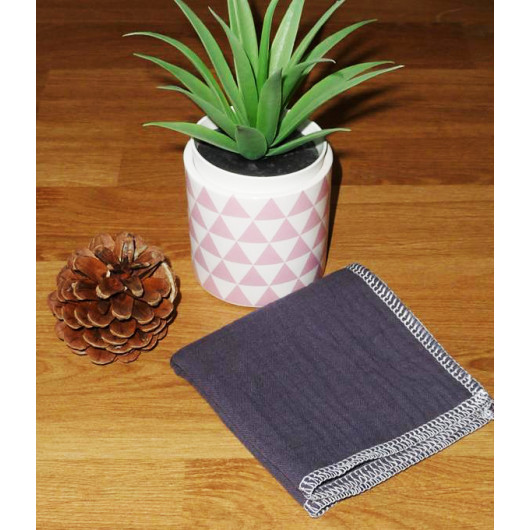 Washable and reusable double-ply cotton handkerchief