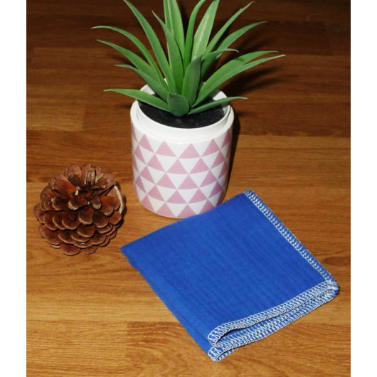 Washable and reusable double-ply cotton handkerchief